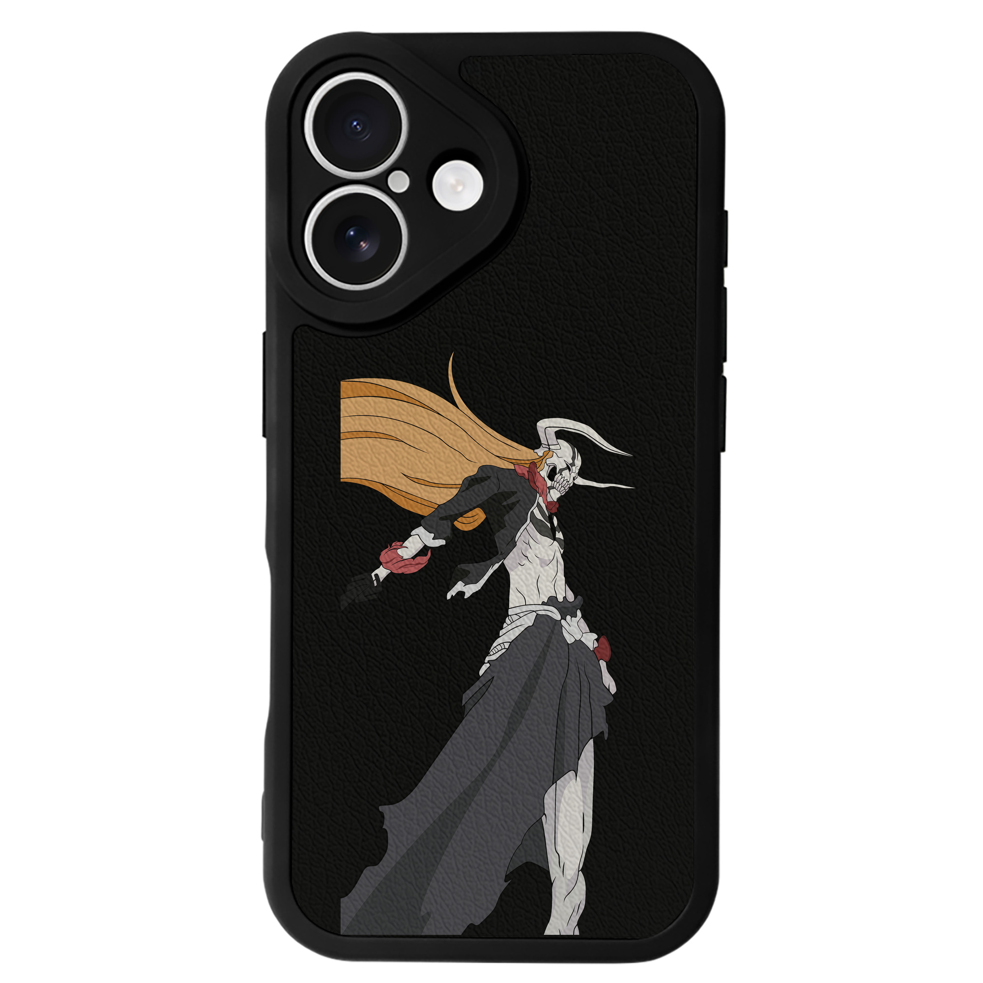ブリーチ 黒崎一護（くろさき いちご）BLEACH Kurosaki Ichigo 【iPhone 16シリーズ対応】シリコンスマホケース（レザー調） 材質：シリコン